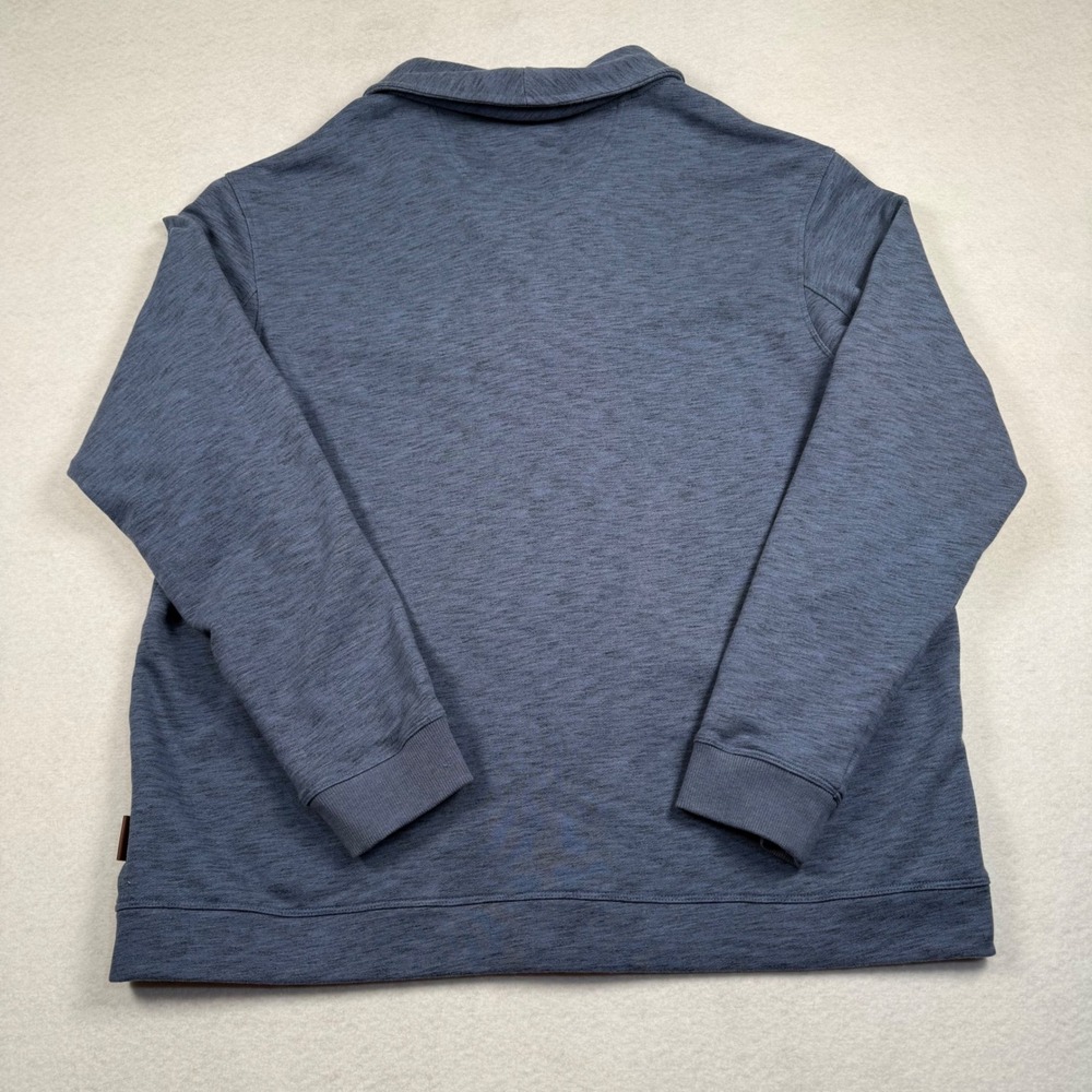 Duluth Trading Co Loophole Cardigan Mens XL Blue Shawl Collar Relaxed Fit 88311 - Picture 5 of 8